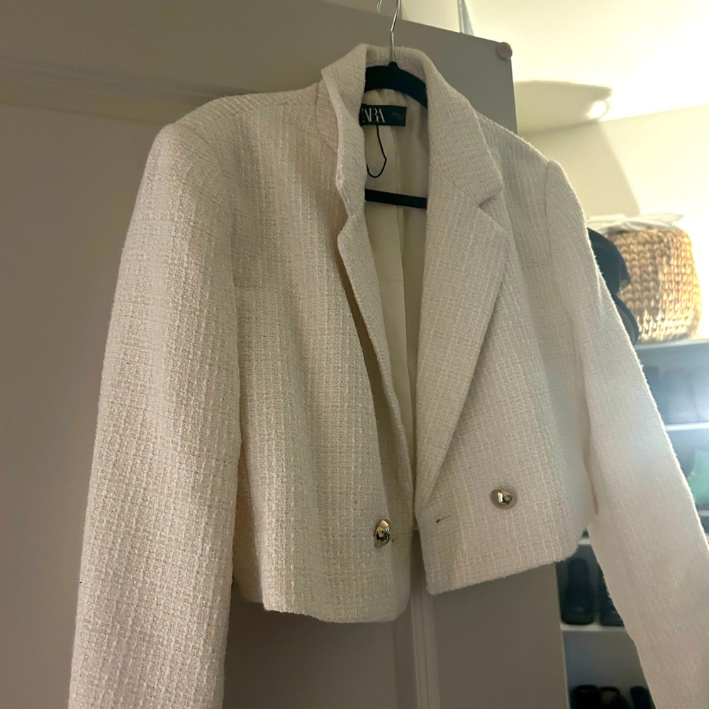 Zara cropped blazer